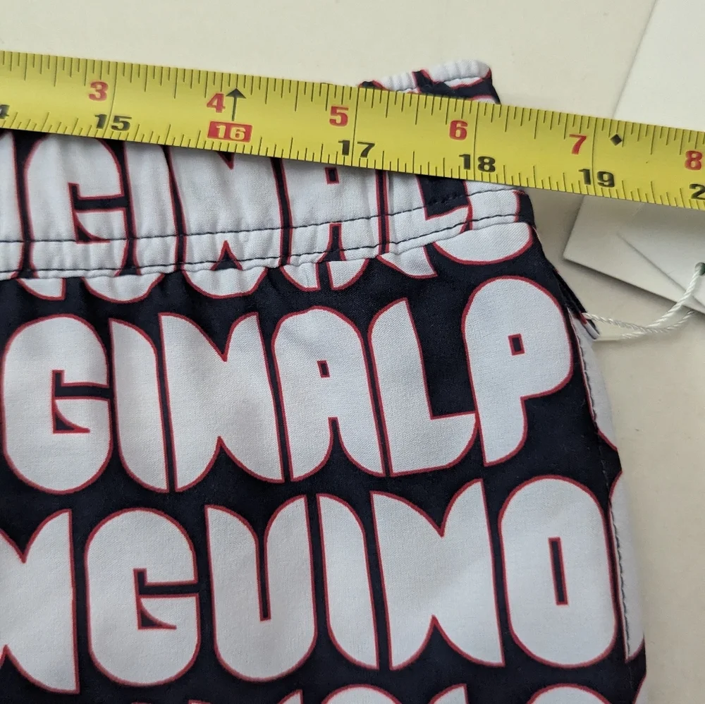 ORIGINAL PENGUIN All Over Print Volley Swim Trunk Dark Sapphire Size XL NWT
